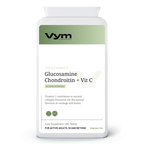 Vym Glucosamine Chondroitin plus Vitamin C tablets, 180-count, for joint support