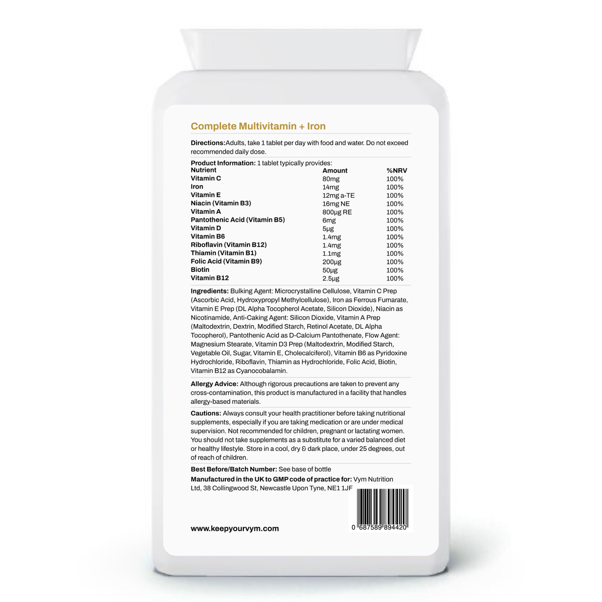 Complete Multivitamin + Iron