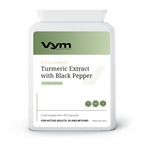 Vym Turmeric 500mg Extract with Black Pepper capsules, 60-count