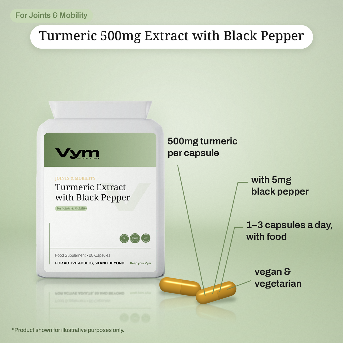 Turmeric 500mg Extract with Black Pepper