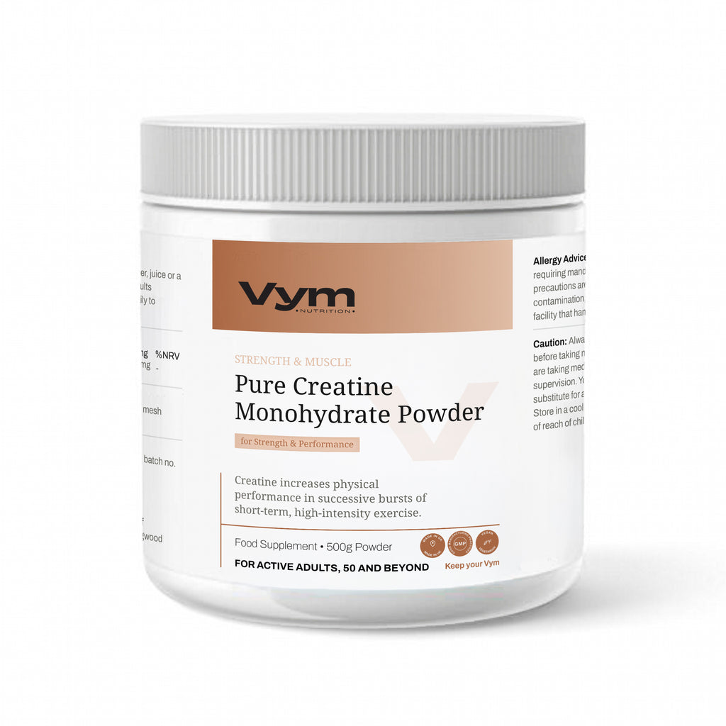 Vym Pure Creatine Monohydrate Powder, 500g, unflavoured